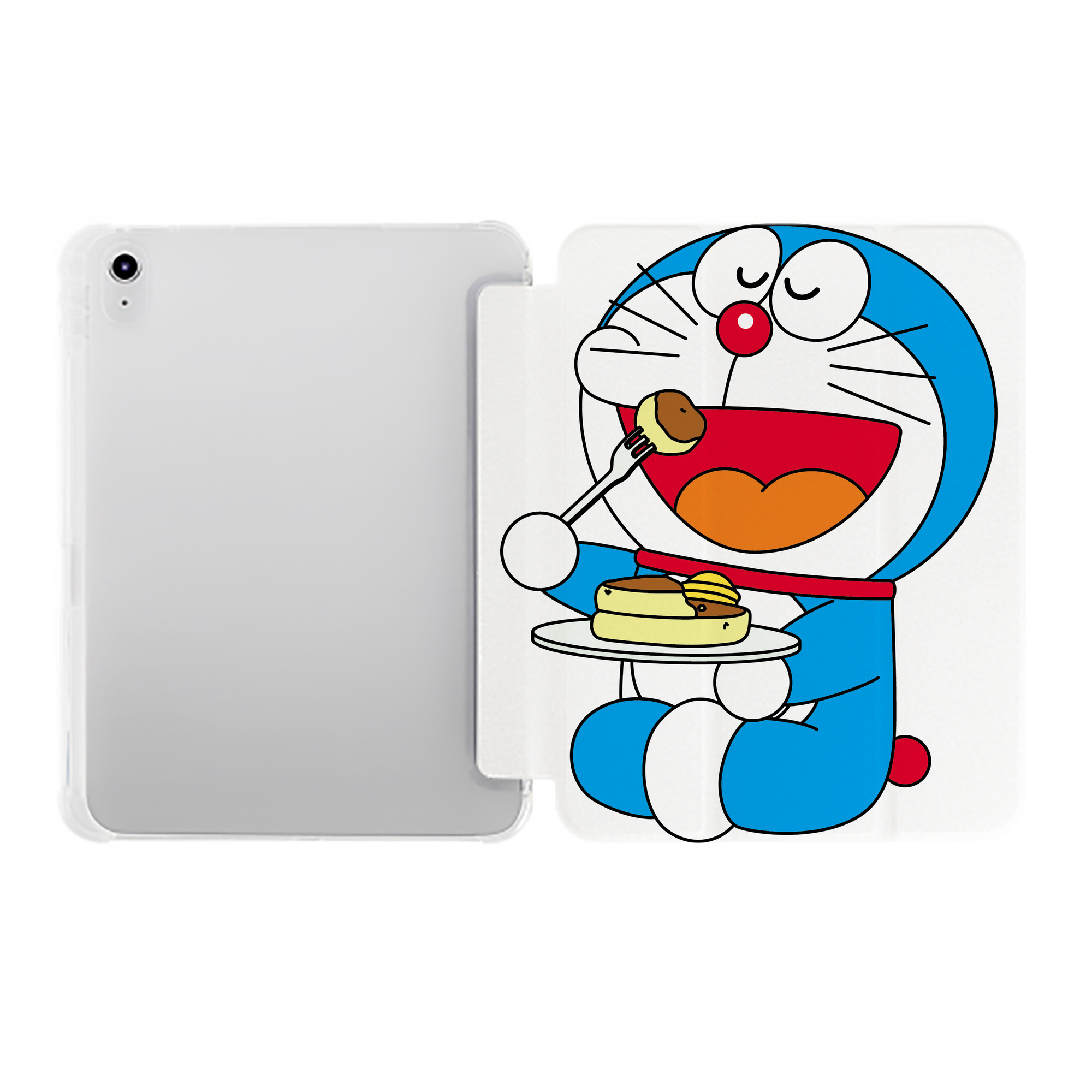 （画像用） ドラえもん Doraemon IPad ケース ペン収納付き 三つ折りスタンド PUレザー×シリコン 対応機種9.5/10.5/10.9インチ